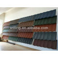 colourful stone coated metal roofing tile